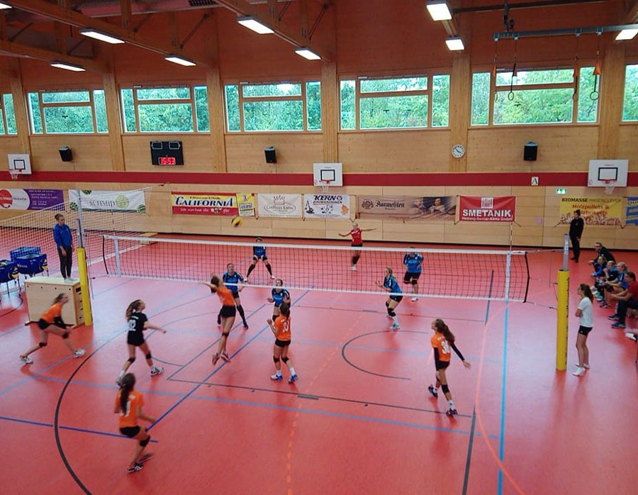 Volleyball mit dem Damen der Wilden Wespen
