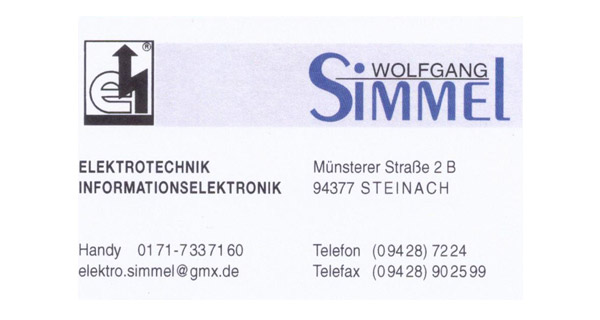 Sponsor Elektro Wolfgang Simmel