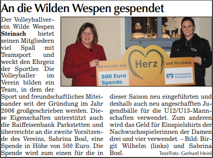 Raiffeisenbank Spende